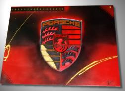Tableau Porsche rouge